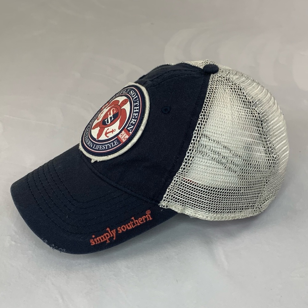 Simply Southern Summer Baseball Cap Sun Protection Turtle SS & Embordered Logo - Picture 2 of 8